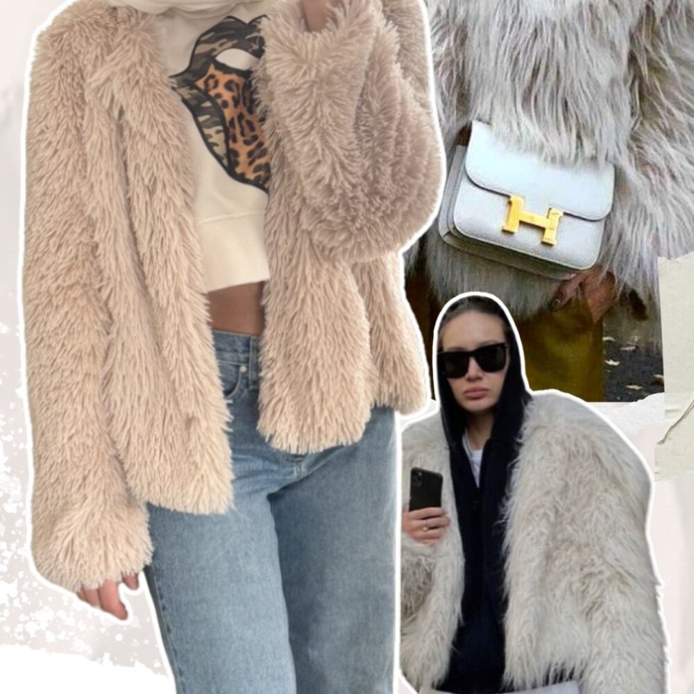 Sanctuary Faux Fur Blazer Jacket (M) - Picture 5 of 7